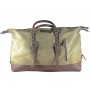 Travel bag Coronel Green canvas and leather